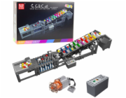 LeanToys Stavební kostky Kuličková dráha s elektromotorem 1281 dílků.