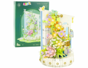 LeanToys Květinová výzdoba s LED světelnou věží - stavební kostky 632 dílků LEAN Toys