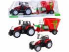 LeanToys VELKÝ ZEMĚDĚLSKÝ TRAKTOR 60 CM PŘÍVĚS S KRMIVEM,...