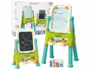 LeanToys Oboustranná vzdělávací tabule pro rámy a příslušenství zelená 3 v 1