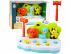 LeanToys Zvířecí hra s kladivem a kladivem - Barevné hrač...