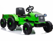 Lean Cars Bateriový traktor s přívěsem CH9959 zelený