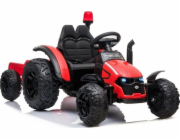 Lean Cars HZB-200 Červený bateriový traktor s přívěsem