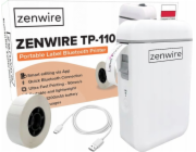 Zenwire Mini přenosná termální tiskárna pro Bluetooth USB-C samolepky TP-110
