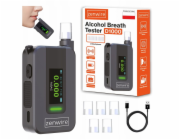 Zenwire Elektrochemický alkoholtester s umělou inteligencí, profesionální, bez náustku, 6 náustku, D1000