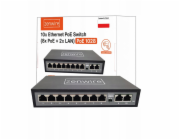 Zenwire 10portový rozbočovač/přepínač, 8 POE, 2 LAN, Ethernet, RJ45 pro IP kamery 1028