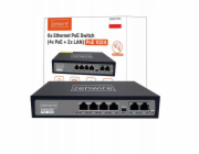 Zenwire Switch Power Splitter POE LAN 8 portů 6 Ethernet RJ45 100Mbps kamera