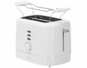 Adler AD 3224 bílý toustovač s roštem na housky | 7 úrovní opékání | funkce rozmrazování a ohřívání