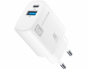 Cellular Line Cestovní nabíječka Cellularline Dual Port Samsung PD 25W bílá