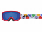 Giro Dětské zimní brýle GIRO CHICO 2.0 MULTI FACES (OTG) (válcové) (zrcadlové čočky, šedo-kobaltové 8-18% S3)
