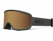 Giro Zimní brýle GIRO CRUZ OLIVE GREEN STACKED (OTG) (válcové) (zrcadlové čočky barvy AMBER GOLD 19-42% S2)