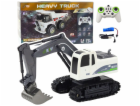 LeanToys Dálkově ovládaný RC pásový bagr se světly a zvuk...