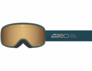 Giro Zimní brýle GIRO CRUZ FOREST GREEN STACKED (OTG) (válcové) (zrcadlové čočky AMBER GOLD 19-42% S2)