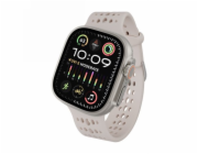 NoName Decoded Silicone Ares O Band - silikonový řemínek pro Apple Watch 44/46/49 mm (hliněný)