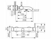 Ferro BCK11 / CIRICULUS / VANOVÁ BATERIE SE SPRCHOVOU SADOU CHROM