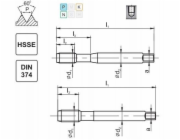 Fanar TAPS UNF 1/2-20 DIN-374C R40 (2B) HSSE 800