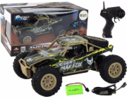 LeanToys Dálkově ovládané terénní auto R/C 1:24 hnědo-zelené