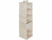 5five Závěsný organizér do šatní skříně DRESSY, 6 přihrádek, 30 x 30 x 127 cm