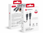 ForCell Kabel USB C na USB C F-Energy QC4.0 PD 5A 100W Carbon 1 m černý