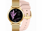 Gravity Chytré hodinky Smartwatch růžovo-zlaté 2 řemínky ...
