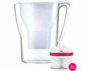BWT filtrační konvice Aqualizer Home 2,7 l bílá - manuální s kartuší Mg2+