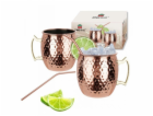KingHoff SADA OCELOVÝCH HRNKŮ 500ML NA NÁPOJE Moscow Mule...