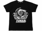 SLIDE Tričko TurboWorks, černé, velikost S