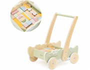 Ecotoys Dřevěný posuvný vozík Viga