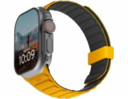 NoName UAG Pathfinder - silikonový oboustranný magnetický řemínek pro Apple Watch řady: 1-3, 42 mm / řada 4-6 a SE 1-3, 44 mm / řada 7-9, 45 mm / řada 10-11, 46 mm / Ultra 1-3, 49 mm (žlutá/černá)