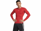Adidas Pánské tričko Techfit s dlouhým rukávem červené JP...