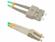Qoltec Optický patchcord LC/UPC - SC/UPC MM 50/125 OM4 5m (54351)