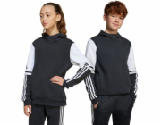 Adidas Dětská mikina s kapucí Squadra 25, černá, JE2768, 140 cm