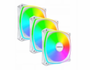 Montech RX120 Pro ARGB PWM Reverse White 120mm ventilátorová sada (3 ks)