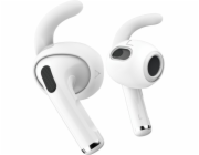 Class and Culture LLC KeyBudz EarBuddyz - Silikonová sluchátka do uší pro AirPods 4. generace, EarPods (bílá)