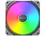 Montech Fan E28 ARGB PWM černá sada ventilátorů 120 mm (3 ks)