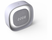 Techly IC-CLOCK-56WH digitální budík šedý, bílý