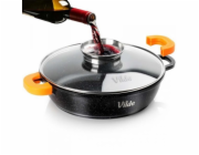 Vilde PLOCHÁ ŽULOVÁ PÁNEV 3,3 L 28 CM S VÍČKEM S AROMATIZÁTOREM TERRUNA 199108