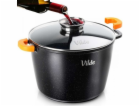 Vilde VYSOKÝ ŽULOVÝ HRNEC 9,7 L 28 CM S VÍČKEM S AROMATIZ...