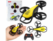LeanToys Mini RC Drone Syma X36 Čtyřosá akrobacie Žlutá