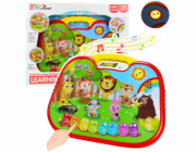 LeanToys Interaktivní vzdělávací tabule Nástroje ze světa zvířat Klavír