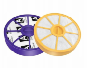 JETtools Sada sáčků do vysavače 2x filtr pro Dyson DC08 DC15 DC19 DC20 DC21 / Vstup a výstup / HEPA filtr DC08