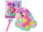 LeanToys Arkádová hra Whac A Mole: Jednorožec, barevná sv...