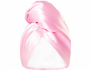 Glov Sport & Satin vlasový ručník na vlasy, super savý oboustranný turban na vlasy, růžový