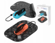 JYS 2x Držák myši s režimem myši pro podložku pod myš Joy-Con pro Nintendo Switch 2 / ns2313-v4 / Oranžová - Modrá