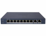 Hikvision Šakotuvas 10 prievadu, 8 PoE komutátoru DS-3E1510P-EI/M(B)