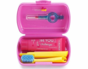 Curaprox cestovní sada zubních kartáčků růžová 1 ks