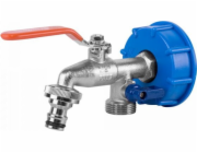 Bradas Sada - IBC matice S60x6, kohout s vývody pro 2 x GZ 3/4` + 2 niple IBCS60-KK0512 BRADAS