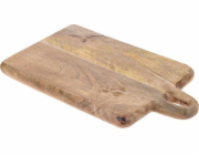 Excellent Houseware Vynikající prkénko na krájení do domácnosti s dřevěnou rukojetí, Retro, 33x20cm