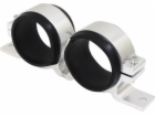 TurboWorks Držák palivového čerpadla 2x60mm stříbrný
