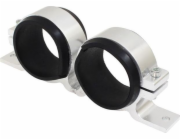 TurboWorks Držák palivového čerpadla 2x60mm stříbrný